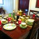 Sophomore Clara Saenz captures the table setting before her Thanksgiving dinner.