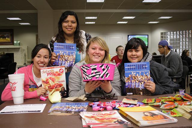 5182634059_3cc6da5528_z Kappa Delta Chi girls at their table at JBK. Photo of Frankie Sanchez.