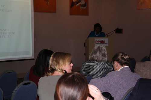 5486704852_058bc1710a Students and community members listen to a special lecture by Dr. LeBlanc. Photo by Maria Molina.