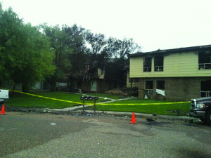Briarhurst Apartment complex after the fire. Photo provided by Dr. Dean Hawkins.