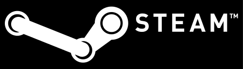 Steam official logo. Courtesy of the Steam web site.