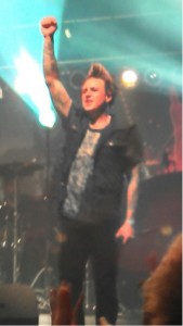 Jacob Shaddix of Papa Roach performs at the concert. Photo by Brittani Morales.