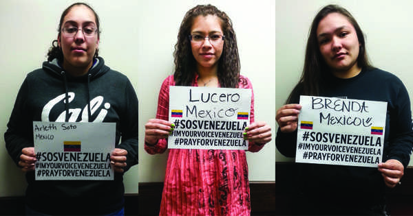 WT students support Venezuela.